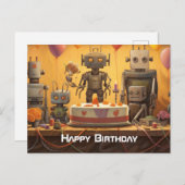 少年にぴったりな楽しい誕生日パーティーのポストカード #13 ポストカード (正面/裏面)