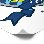 少年に最適な Heraldry シールド ポスター 名前 ガイ (角)