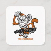 少年に過ぎない猿 スクエア名刺 (裏面)