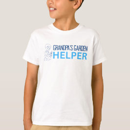 少年のおじいちゃんのガーデンヘルパーTシャツ Tシャツ