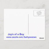 少年のおめでとう ポストカード (裏面)