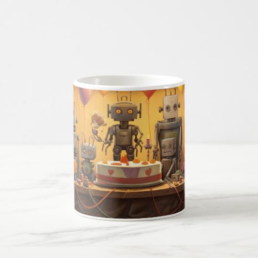 少年のおもしろい誕生会マグカップ#13 コーヒーマグカップ (中央)