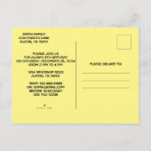 少年のおもしろい誕生日パーティーへの招待#13 インビテーションポストカード (裏面)