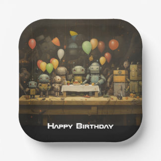 少年のおもしろい誕生日パーティー紙プレート#2 ペーパープレート