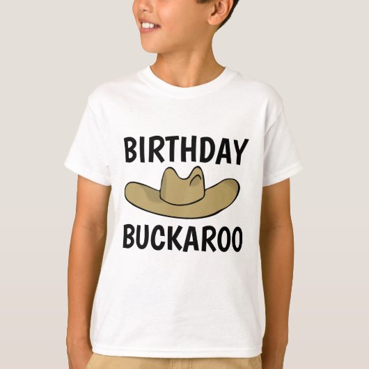 少年のおもしろい誕生日Tシャツ、バッカロー Tシャツ (正面)