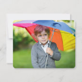 少年のおもちゃ輸送ベビー/子供の誕生日ありがとう ノートカード (裏面)