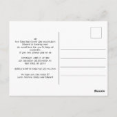 少年のかわいい宇宙1歳の誕生日招待状 ポストカード (裏面)