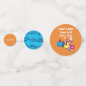 少年のために列車と車 コンフェッティ (裏面)