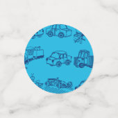 少年のために列車と車 コンフェッティ (スモール正面)