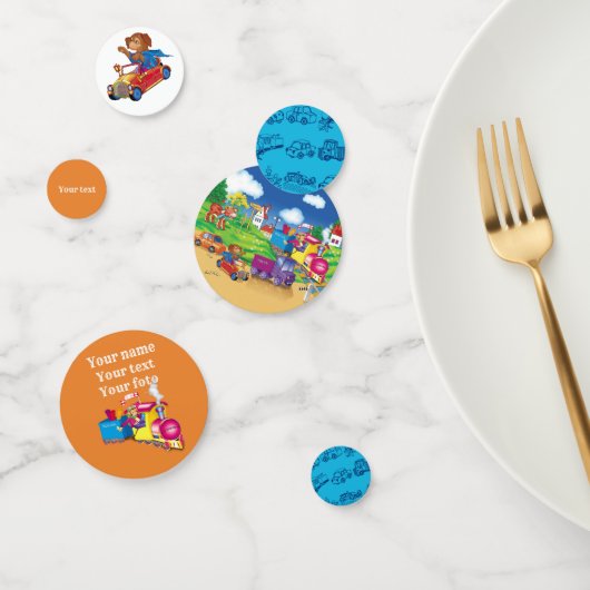 少年のために列車と車 コンフェッティ (グループ)