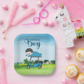 少年のためのゴルフベビーシャワー ペーパープレート (パーティー)