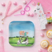 少年のためのゴルフベビーシャワー ペーパープレート (パーティー)