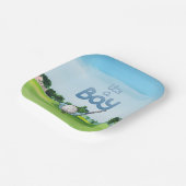 少年のためのゴルフベビーシャワー ペーパープレート (傾斜あり)