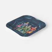 少年のためのスーパーヒーロー誕生日パーティー ペーパープレート (傾斜あり)