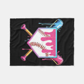 少年のためのドリップを販売アイスクリームドリップ少年たち販売 フリースブランケット (正面(横))