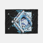 少年のためのドリップを販売アイスクリームドリップ少年たち販売 フリースブランケット (正面(横))