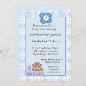 少年のためのモノグラム招待状 招待状 (正面/裏面)