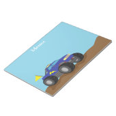 少年のためのレーシングブルーモンスタートラック ノートパッド (アングル)