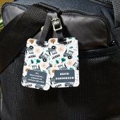 少年のための可愛いファームトラクターのパターン荷物タグ ラゲッジタグ