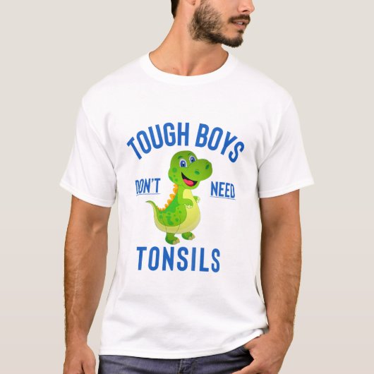 少年のための子供の扁桃アウトのギフト – Tonsillectomy Rec Tシャツ (正面)