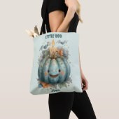 少年のための小さなブーのカボチャ トートバッグ (クローズアップ)