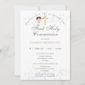 少年のための最初の聖餐式招待状 招待状 (正面)