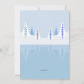 少年のアイススケートへの招待 招待状 (裏面)