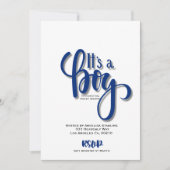 少年のアナウンスメントカードだ 案内状 (正面)