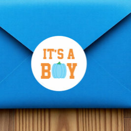 少年のカボチャだ ラウンドシール