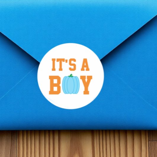 少年のカボチャだ ラウンドシール