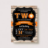 少年のカボチャ2nd誕生日 招待状