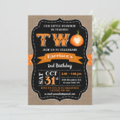 少年のカボチャ2nd誕生日 招待状 (スタンド正面)