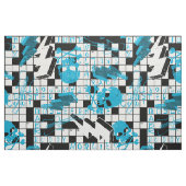 少年のクロスワードパズル ファブリック (ファットクウォーター)