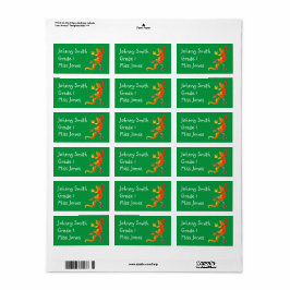 少年のゲッコトカゲ爬虫類名簿記ラベル ラベル