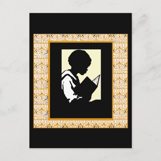 少年のシルエ読ット ポストカード (正面)