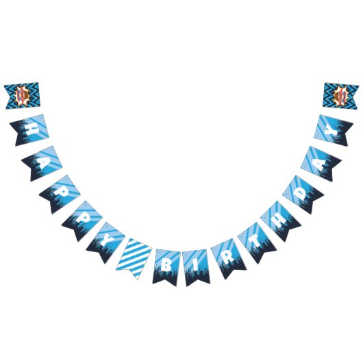 少年のスーパーヒーロー、ブラウンヘアパーティー – バナー (全)