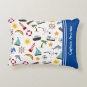 少年のセーラー船長航海の アクセントクッション (裏面)