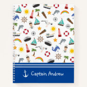 少年のセーラー船長航海の ノートブック (正面)