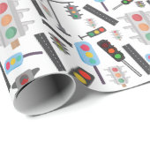 少年のタイラー交通道路交通 ラッピングペーパー (ロールコーナー)