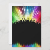 少年のダンスパーティー誕生日招待状 招待状 (裏面)