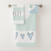 少年のドードルのトリケラトプス恐竜の名前の子供達 バスタオルセット (インサイチュ)