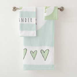 少年のドードルTレックス恐竜と名前の子供 バスタオルセット