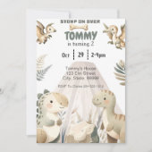 少年のパーソナライズされた誕生日招待状 招待状 (正面)