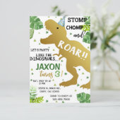 少年のパーティーは恐竜の誕生日の招待状のようなものだ。 招待状 (スタンド正面)