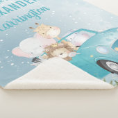 少年のブランケットの冒険を待つ – サファリの動物 シェルパブランケット (3/4)