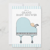 少年のベビーシャワー招待状 招待状 (正面)