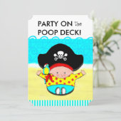 少年のベビーシャワー招待状 招待状 (スタンド正面)