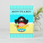 少年のベビーシャワー招待状 招待状 (スタンド正面)