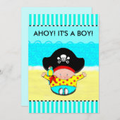 少年のベビーシャワー招待状 招待状 (正面/裏面)