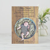 少年のベビーシャワー招待状 招待状 (スタンド正面)